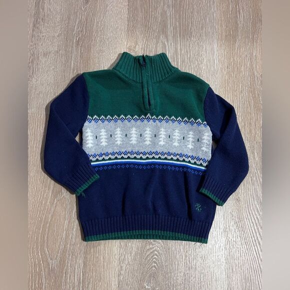 Toddler Boy Knit Holiday Sweater 2T - Picture 1 of 6